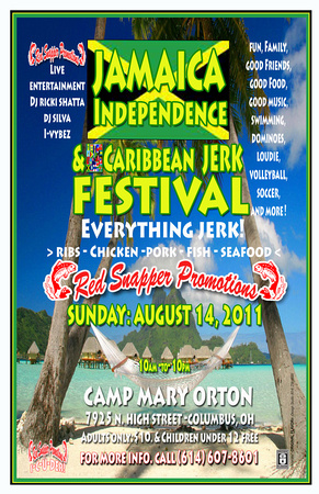 Jamaica Independence & Jerk Fest POSTER/Flyer (Front)