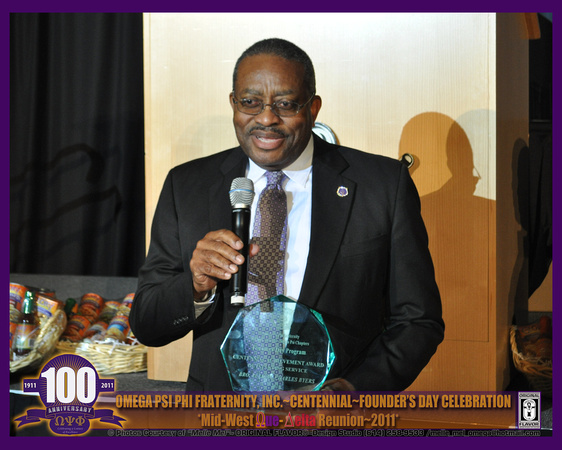 Omega Founder's Centennial Achievement Award - To: Bro. R. Charles Byers (Former 4th-DR)