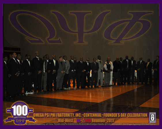 Bros. Singing of The OMEGA HYMM @ Centennial  Achievement Awards Banquet
